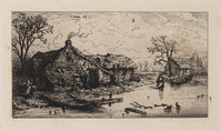 KG 14195
<br/>
Winterlandschap
<br/>
<em>Jacques, Charles (1813 - 1894)</em>